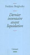 Dernier inventaire avant liquidation