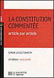 La  constitution commentée : article par article