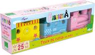 Train de cubes en bois : Barbapapa